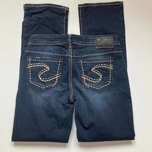 Silver Aiko Bootcut Dark Wash Jeans 27